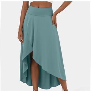 New HALARA Size XL High Waisted 2-in-1 Flowy Casual Regular Maxi Skirt